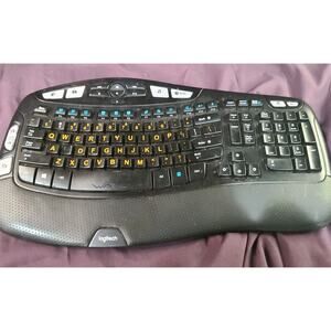 Logitech K350 Comfort Wave Wireless Keyboard No dongle. Unique Colored Buttons